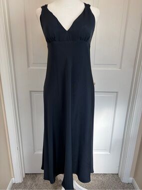 J. Crew Navy Silk Dress